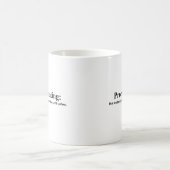 Koffein zuerst - Kaffeetasse (Mittel)