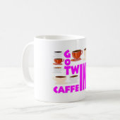 Koffein-Zwillinge für Mutter mit doppeltem Ärger Kaffeetasse (Vorderseite Links)