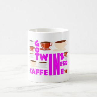 Koffein-Zwillinge für Mutter mit doppeltem Ärger Kaffeetasse