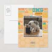 koffeinabhängig postkarte (Vorne/Hinten)