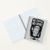 Koffeinabhängiger Spaß Notizblock (Innenseite)