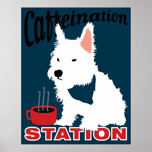 Koffeinationstation Poster (Vorne)