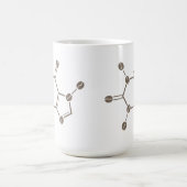 Koffeinbohnenmolekül Kaffeetasse (Mittel)