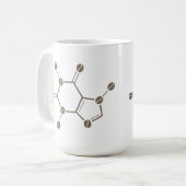 Koffeinbohnenmolekül Kaffeetasse (Vorderseite Links)