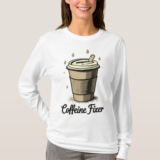 Koffeinfixierer T-Shirt (Vorderseite)