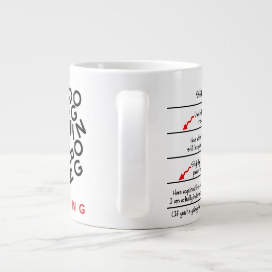 Koffeingehalt braucht eine Menge Kaffee-Tasse Jumbo-Tasse (Rückseite)