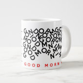 Koffeingehalt braucht eine Menge Kaffee-Tasse Jumbo-Tasse (Vorderseite Rechts)