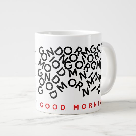 Koffeingehalt braucht eine Menge Kaffee-Tasse Jumbo-Tasse (Vorderseite Rechts)