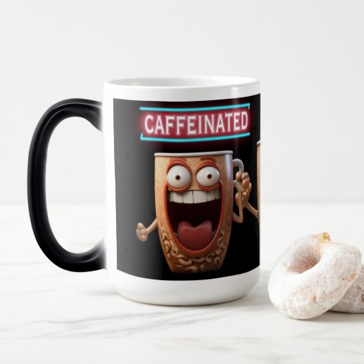 koffeinhaltig verwandlungstasse (Mit Donut)