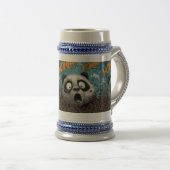 Koffeinhaltiger Panda Bierglas (VorderseiteRechts)