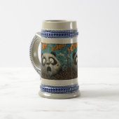 Koffeinhaltiger Panda Bierglas (Vorderseite Links)