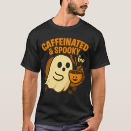 Koffeinhaltiger und gruseliger Halloween-Kaffee-Ge T-Shirt