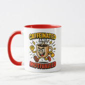 Koffeiniert und motiviert - Power Tasse Design (Links)
