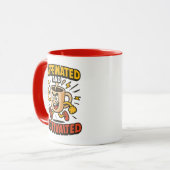 Koffeiniert und motiviert - Power Tasse Design (Vorderseite Links)