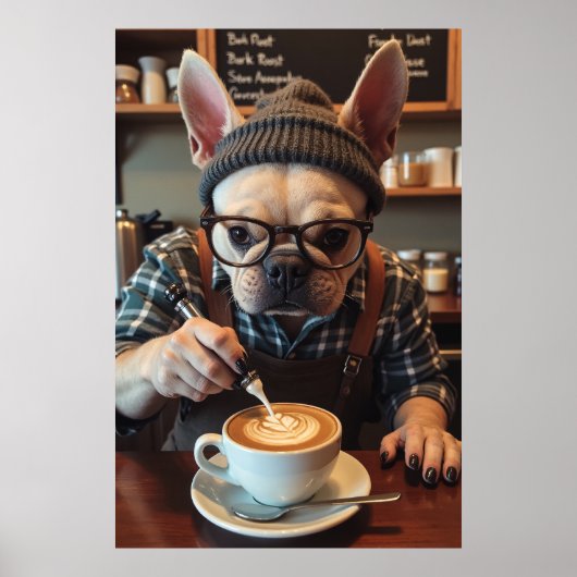 Koffeinierte Franchie: Bohnen vor Barks beginnen Poster (Vorne)