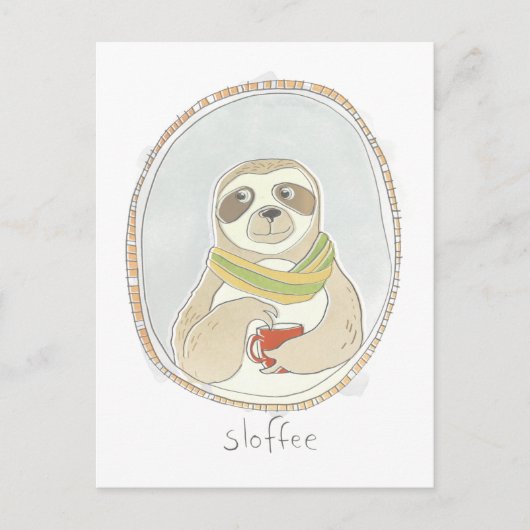 Koffeinierte Süsse | Sloffee Postkarte (Vorderseite)