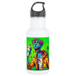 Koffeinierte Zombies Edelstahlflasche