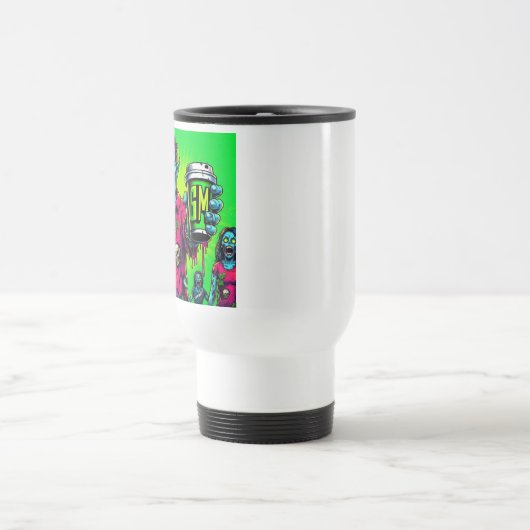 Koffeinierte Zombies Reisebecher (Mittel)