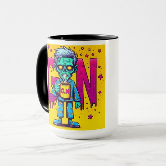 Koffeinierte Zombies Tasse (Vorderseite Links)