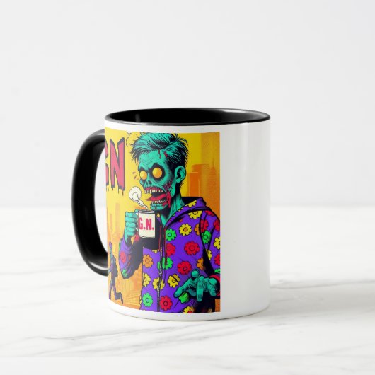 Koffeinierte Zombies Tasse (Vorderseite Links)