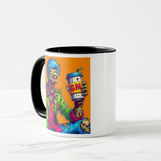 Koffeinierte Zombies Tasse (Vorderseite Links)