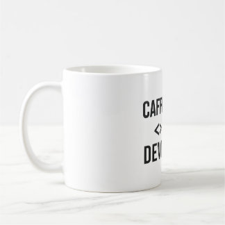 Koffeinierter Entwickler - Coding Coffee Design Kaffeetasse