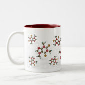 Koffeinkaffee-Tasse Zweifarbige Tasse (Links)