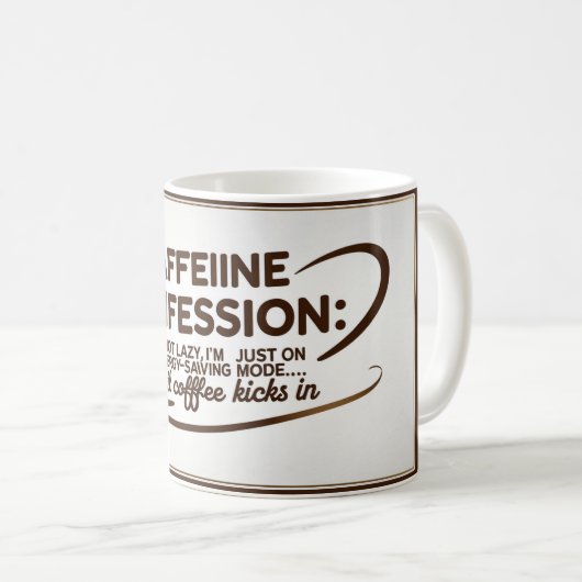 Koffeinkonfession 2 kaffeetasse (VorderseiteRechts)