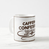 Koffeinkonfession 2 kaffeetasse (Vorderseite Links)