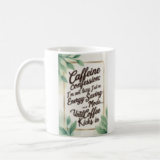 Koffeinkonfession Kaffeetasse
