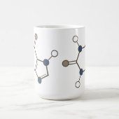 Koffeinmolekül Kaffeetasse (Mittel)