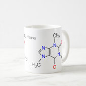 Koffeinmolekül Kaffeetasse (VorderseiteRechts)