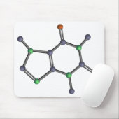 Koffeinmolekül Mousepad (Mit Mouse)