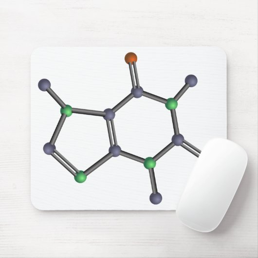 Koffeinmolekül Mousepad (Mit Mouse)