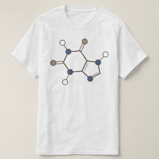 Koffeinmolekül T-Shirt (Design vorne)