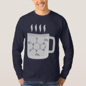 Koffeinmoleküle Chemieelemente T-Shirt (Vorderseite)