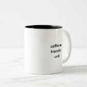 Koffeinübergangseinheit Zweifarbige Tasse (VorderseiteRechts)