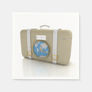 Koffer für Reisepapier Napkins Serviette