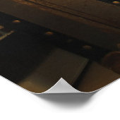 Koffer im Attikum Poster (Ecke)