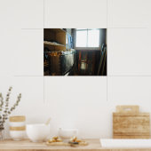 Koffer im Attikum Poster (Küche)