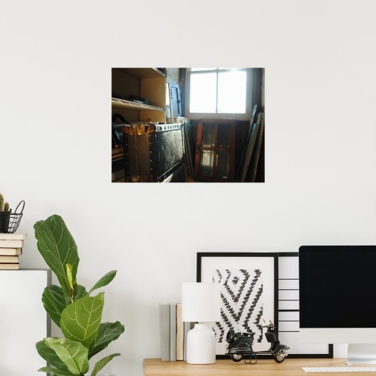 Koffer im Attikum Poster (Heimbüro)