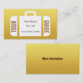 Koffer-Reise-Agent-Ausflug-Führer-Geschäfts-Karte Visitenkarte (Vorne/Hinten)