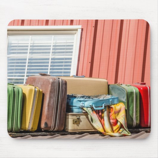 Koffer - Reise - Uni - Gepäck Mousepad (Vorne)