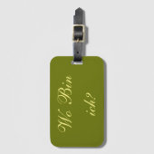 Kofferger - Wer bin ich? Gepäckanhänger (Vorderseite Vertikal)