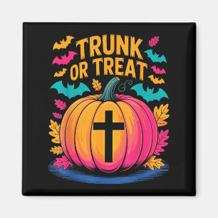 Kofferraum oder Behandlung Halloween-Kostüm Christ Magnet