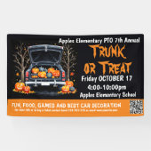 Kofferraum oder Behandlung Halloween-Veranstaltung Banner (Horizontal)