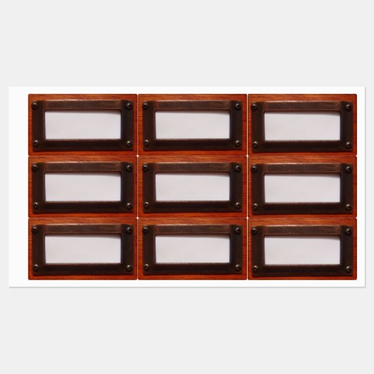 Kofferraummarke Holz Etiketten (Blatt)