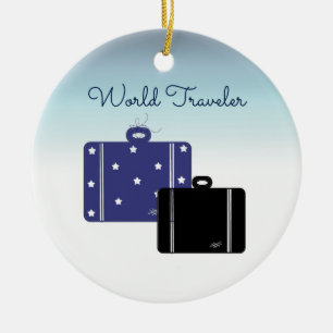 Kofferset Welt Reisender Keramikornament