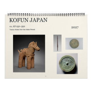Kofun Japan ca. AD 250–592 Zwölf Kunstwerke 2027 Kalender