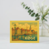 Køge Dänemark Altstadt Postkarte (Stehend Vorderseite)